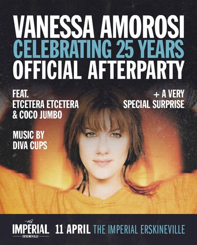 Poster for Vanessa Amorosi Afterparty