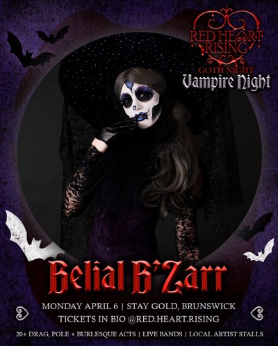 Poster for Red Heart Rising Vampire Night