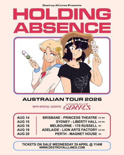 Poster for Holding Absence Australian Tour