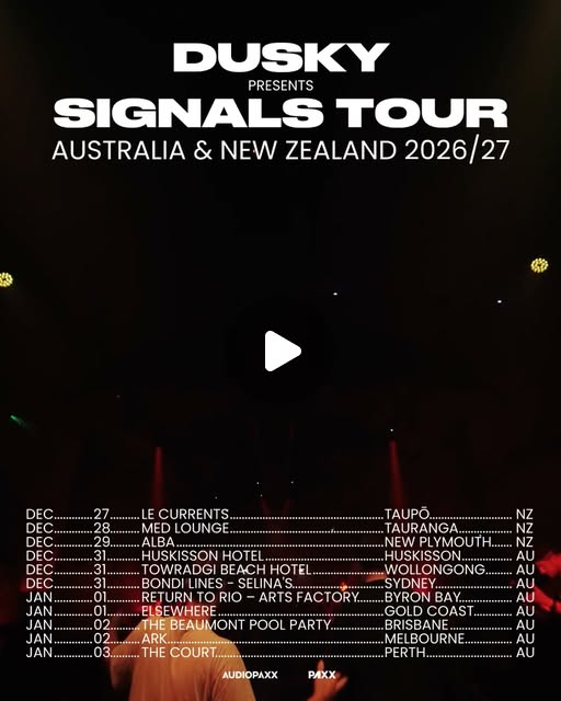 Dusky (UK) — Signals Tour